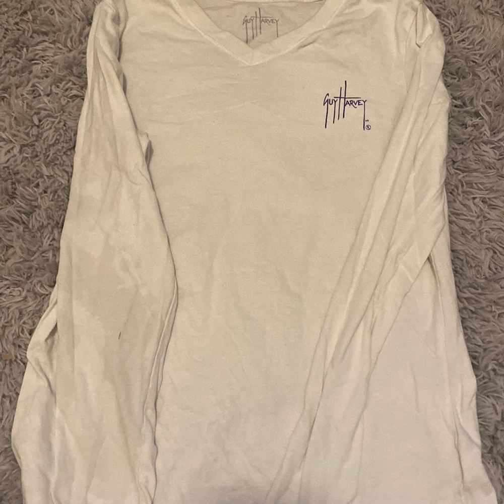 Long sleeve women guy Harvey with graphic design on the back